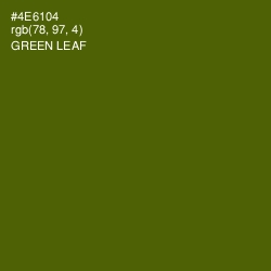 #4E6104 - Green Leaf Color Image